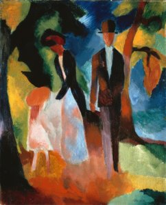 People by the Blue Lake